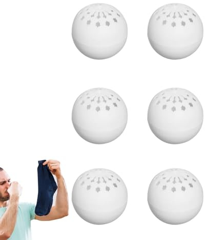 6 palline deodoranti per scarpe, deodoranti per scarpe, palline deodoranti | per scarpe da ginnastica, riutilizzabili, per scarpe sportive, armadietti, borse da palestra, armadi, borse, per rimuovere