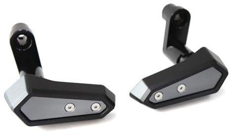 GARYBCD Protezione Telaio Crash Slider for Ninja500 Ninja 500 Z500 Z 500 Protezione anticaduta for Moto Telaio Carenatura Crash Pad (Rosso)(Titanium)