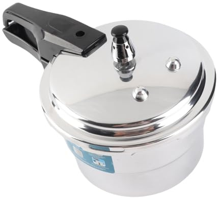 Tomantery Pressure Cooker 3L Aluminum Stovetop Efficient Canning Pot with Steam Rack for Kitchen, Nutrient Rich Cooking, Large Capacity, Gas/Electric Induction Cooker