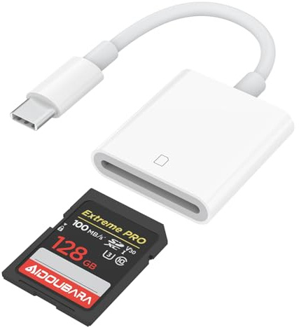 Lector de tarjetas SD USB C para iPhone serie 17/16/15, lector de tarjetas de memoria digital, adaptador de cámara digital compatible con iPad, Mac, MacBook Pro/Air, Kodak Pixpro y más dispositivos