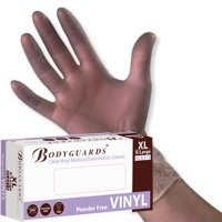 BODYGUARDS Gloves N/S P/F Clear Vinyl Large (Box of 100) (GL6213)