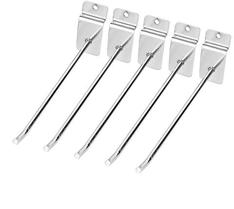 Walfront Lot de 25 crochets muraux pour panneaux de lattes - 15, 2 cm de long