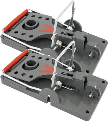 PROTECT HOME Trappola per Topi Click, Trappola per Topi innovativa, ad Alta Potenza, Efficace e priva di tossiche, 2 Pezzi