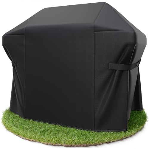 AMZBBQ® Premium Grillabdeckung wetterfest - 150 x 120 x 75 cm - 100% wasserdichte Abdeckhaube für Gasgrill - Grillhaube für Weber Genesis II 300 Serie/Rösle Videro G4 / Enders Boston & Monroe Pro 4