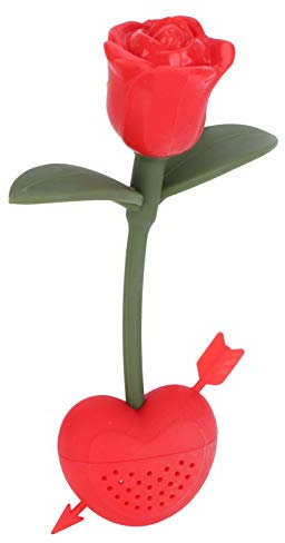 Infuseurs à thé pour thé en vrac, diffuseur de thé en forme de rose en boules de thé en silicone pour feuilles mobiles de bureau à domicile