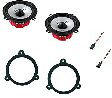 Superauto hi-fi Tec TG 5 Kit 2 woofer Altoparlanti 13 cm + supporti casse compatibile con Renault Megane III dal 2009 anteriore o posteriore