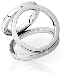 Hochlanz polierter triple Penisring Pennisring Cockring in Premiumqualität aus medizinischem Edelstahl hochglanz poliert medizinisch Hodenring Eichelring Glans-Ring Intimschmuck Erotik
