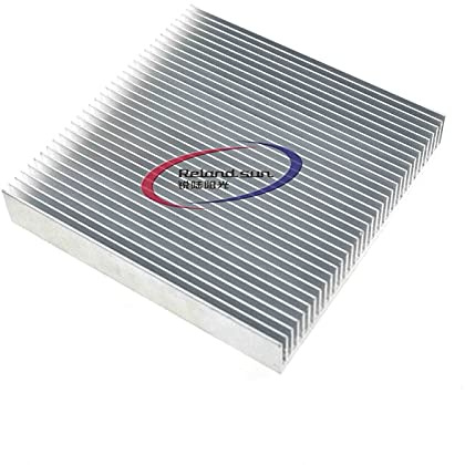 Reland Sun Dissipateur thermique haute puissance 90 mm 100 mm 55 mm 80 mm radiateur électronique (80 x 80 x 12 mm)