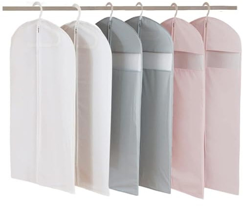 6 PCS Kleidersack Select Zone 60 x 90 cm Wasserdichte Mottensichere Kleiderhülle mit Reißverschluss für Anzug und Kleid