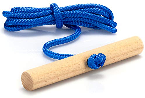 com-four® Schlittenleine mit Holzgriff, Rodelzubehör Zugseil für Schlitten | Dreirad oder andere Fahrzeuge - Premium Made in Germany!