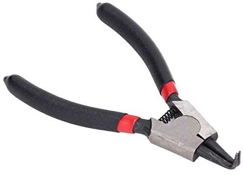 Pince à circlips de 5 pouces 90 degrés coudée en acier au carbone en caoutchouc traité thermiquement pince à circlips outil de réparation à la main