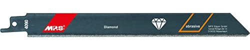MPS diamant-berieseltes Säbelsägeblatt GL 200/VL 180mm, ZT Korn als Universal - Zubehör für Stichsäge im Einsatz wie Stein, Metall, Fliesen und Gasbeton