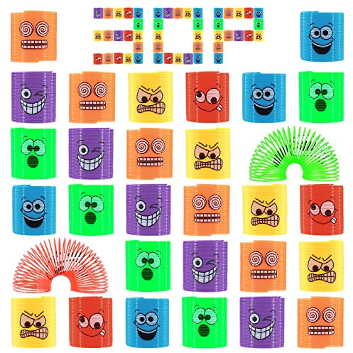 Annhao 30 Pezzi Mini Molle per Bambini Gadget Compleanno Bambini, per Regalini fine Festa Compleanno, Pinata Giochi per Festa Riempitivi (Colorato)