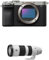 Sony Alpha 7C II | Spiegellose Vollformatkamera (kompakt, 33 MP, Echtzeit-Autofokus, 10 BPS, 4K Video, neigbarer LCD-Touchscreen) Silber + SEL200600