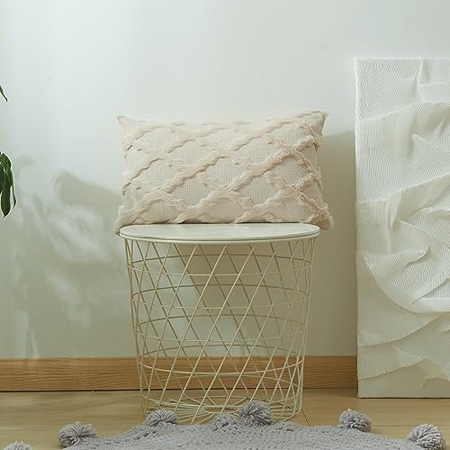 Ghope 2er Set Wolle Kissenbezüge Samt Fellkissen Sofakissen Weich Couchkissen Zierkissenbezug mit Verstecktem Reißverschluss Kissenhülle für Sofa Schlafzimmer Wohnzimmer
