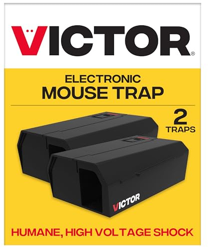 Victor M250BSR-2 inomhus elektronisk mänsklig musfälla – ingen beröring, ingen se elektrisk musfälla – 2-pack