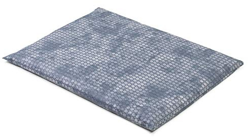 GIRAFFENLAND Körnerkissen mit Lavendel, 30 x 20 cm, used-look grau-blau. Wärmekissen für Mikrowelle und Backofen - 30x20cm, Leinsamen + Lavendel
