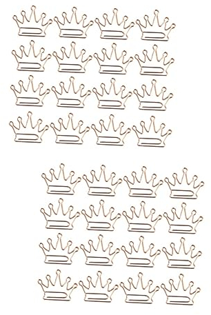 SHINEOFI 100stücke Krone Form Papierclips Roségold Kreative Lesezeichen Und Büroklammern Für Schule Büro Partys Und Und Dekorative Bürobedarf Artikel