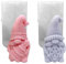 Silikonform Weihnachten Wichtel, 3D Silikonformen Gießformen Weihnachten Kerzenformen zum Gießen, Gießformen Silikon Gießform Wichtel Gips Zum Gießen Giessformen Silikon für Weihnachtsdeko (A)