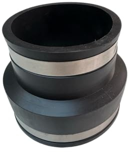 Aqua Universe 4-3 Flexible Reducer with Hose Connectors Reducing Connector with Hose Pipe Fitting Efficient and Reliable Rubber Coupling Solution for Copper, PVC, Cast Iron and Steel Pipes