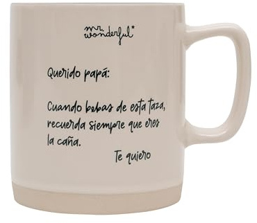 Mr. Wonderful - Taza - Querido papá - Taza de cerámica con mensaje para padres - Capacidad: 43 cl.