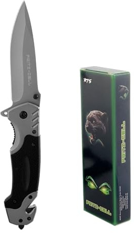 fritz-cell Klappmesser Einhandmesser R75 mit Glasbrecher und Gurtschneider