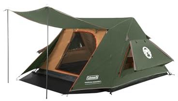 Coleman FastPitch Swagger 3 Tent | Compact 3 Man Cabin Tent | 3 Person Camping Tent | Quick 2 Minutes Setup | Festival and Camping Tent | 3000 mm Waterproof | Sewn-in Groundsheet