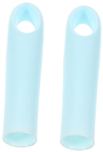 WOONEKY 2pezzi Copri Manici Scopa in Plastico per Ricambio, Impugnature per Bastone Scopa Blu, Pratici e Salvaspazio per Pulizia Domestica