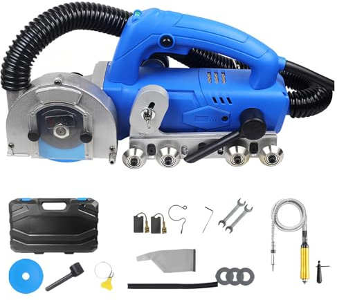 Limpiador de juntas de baldosas cerámicas, máquina eléctrica para limpiar juntas de baldosas con rebote automático, herramienta para ranurar huecos de baldosas con cubierta transparente