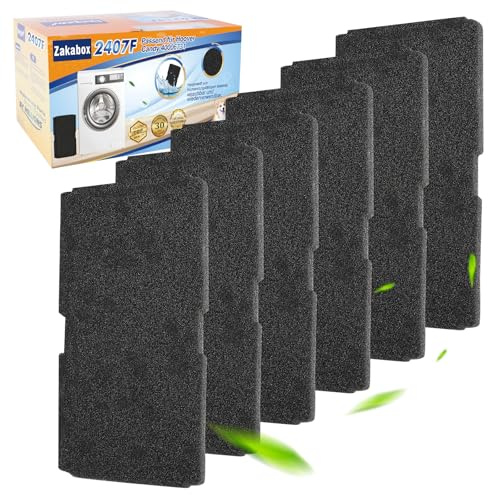 ZaKaBox 6 Pack Tumble Dryer Sponge Filters for Beko Grundig Blomberg ElektraBregenz, Reusable Evaporator Filter Sponge 240×155×10mm, Tumble Dryer Filter Replacement