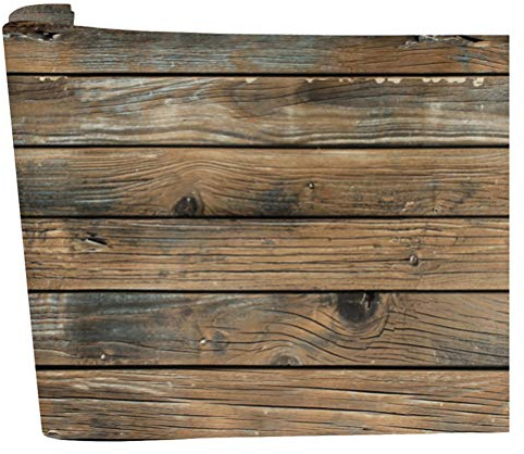 GARNECK Papel Pintado de Madera Rústico Papel Pintado de Tablón de Madera Autoadhesivo Removible de Sintética de Vinilo Y Palo