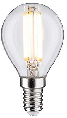 Paulmann 29073 Lampadina a filamento LED 230V goccia E14 230V 5,9W 806lm dimmerabile 45mm chiaro vetro 2700K - bianco caldo