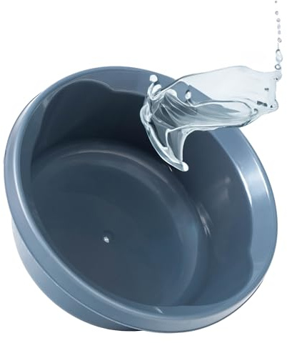 KADAX Matte Plastikwaschschüssel, Kunststoffschüssel, Runde Spülschüssel, Robuste Waschschüssel, Haushaltswasserschüssel für Badezimmer, Allzweck-Wanne (Dunkelgrau, 14L)