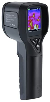 Termocamera professionale, Termocamera multifunzione Termocamera Risoluzione immagini a infrarossi Display TFT da 3,2 pollici Termocamera -20~350 ℃ Tavolozza a 5 colori Strumenti per la risoluzione