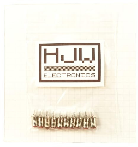 Lot de 10 ampoules à filament 6 V ou 12 V LES T1.5 E5 0,3 W ou 0,6 W (6 V)