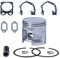 ADFEOL Kit de Piston avec Jeu de Joints pour Husqvarna/Partner K750, K760, K770, 506 372 401