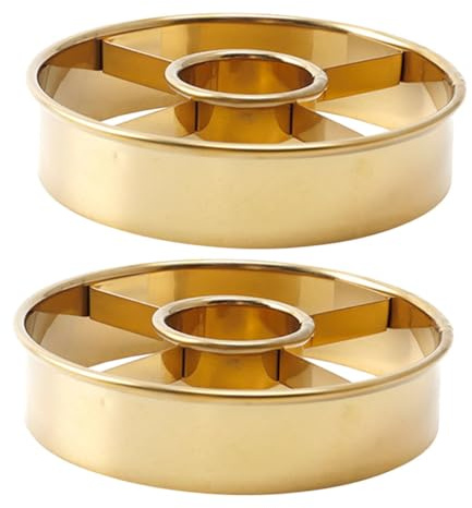 FUNNETOYU 2 Piezas Moldes Reutilizables Para Donas Cortadores Redondos De Fondant Molde Para Decorar Pasteles Herramientas De Hornear Para Tartas Pequeñas Suministros Para Hornear