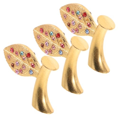DIYEAH 3 PièCes Feuilles De Pommier Bricolage pour DéCoration De NoëL Accessoires Durables De CréAtion D'Artisanat avec Pommes Artificielles pour DéCor Festif