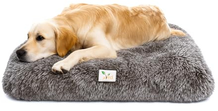 Ved Cama Perro Grande - Camas para Perros Grandes - Colchón para Perros Lavable - Cama Invierno para Perro - Eheyciga Cama Perros Medianos Rectangular
