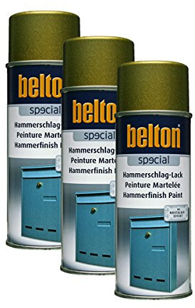 Hammerschlag-Lack Gold 400Ml Kwasny 323 002 Belton Special 3X