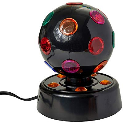 Kicko 7 Inch Disco Light - LED Multi-Colored Revolving Lighting Ball - Perfect for Home and Party Decorations, Stage Lights, Rave, School Festivals, Stress Reliever