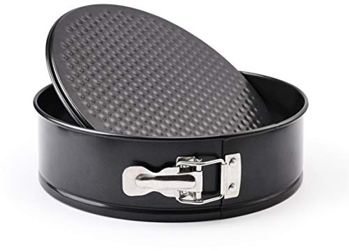 Egurs 7 inch Springform Pan Non-Stick Leakproof Cake Pan Bakeware with Removable Bottom for Cheesecake Baking
