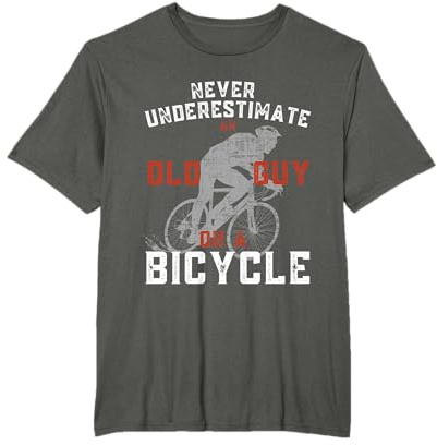 Never Underestimate An Old Guy On A Bicycle Cycling T-Shirt