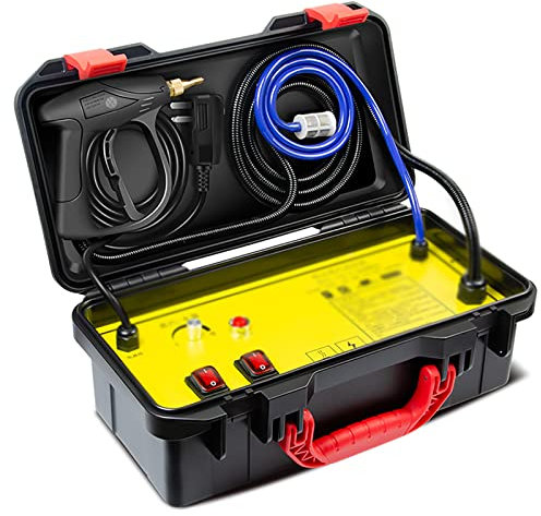 Limpiador a vapor, limpiador a vapor de alta temperatura y alta presión de 3000 W, máquina de limpieza a vapor para eliminación de manchas, cortinas, asientos de automóviles, piso, limpieza de ventana