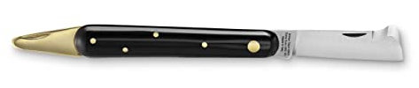 DUE BUOI 202P OT CH Coltello da Innesto per Mancini Spatola Chiudibile Professionale Alberi da Frutto e Giardinaggio Acciaio Inossidabil Böhler N690 Manico in Plastica