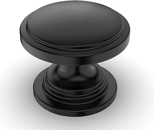 9BUILD 10 Stück Möbelknöpfe Schwarz Schrankknöpfe Türknauf Schubladenknöpfe Knauf Für Schrank Kommodenknöpfe Zinklegierung EU0024