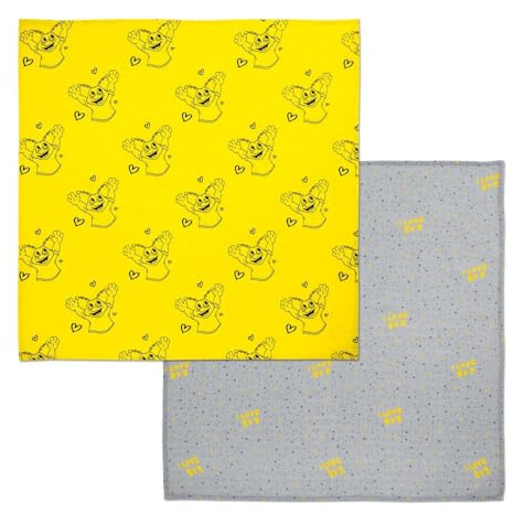 Dortmund Borussia Baby Mulltuch 2er Set Schnuffeltuch Spucktuch Schmusetuch Mulltücher BVB 09