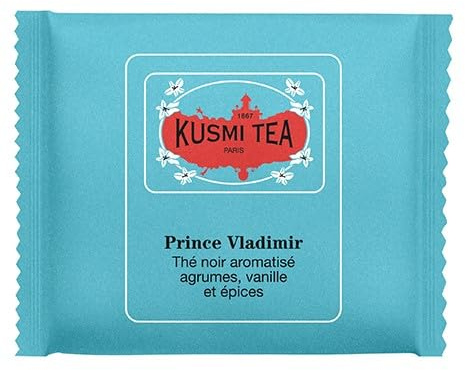 KUSMI TEA - PRINCE VLADIMIR BIO - Boîte de sachets de thé enveloppés (50)