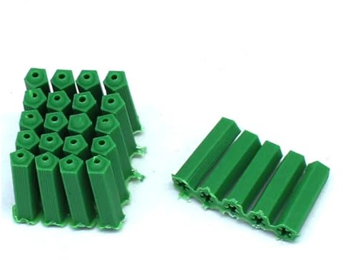 BREAKA 100 Stück Kunststoff-Spreizdübel, Trockenbau-Dübel, M6, selbstschneidende Schraube, Expansionsrohr, Dübel, Montage von Heim-Hardware-Befestigungselementen