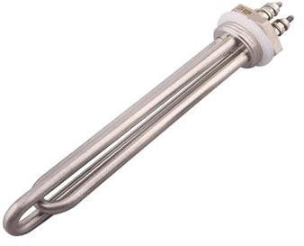 DAVBIR DN25 Immersion Tubular Electric Heater 12V 24V 36V 48V 300W 600W 900W 1200W 1500W 304SS Solar DC 1 inch Water Heating Element perfection (Color : Only Heater-12V, Size : 600w)